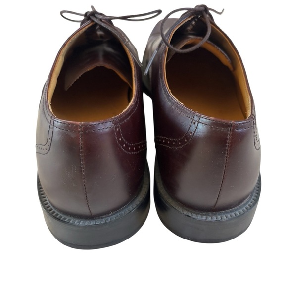 Rockport APM1141E Burgundy Dark Brown Leather Cap Toe Oxford Dress Shoes 9M